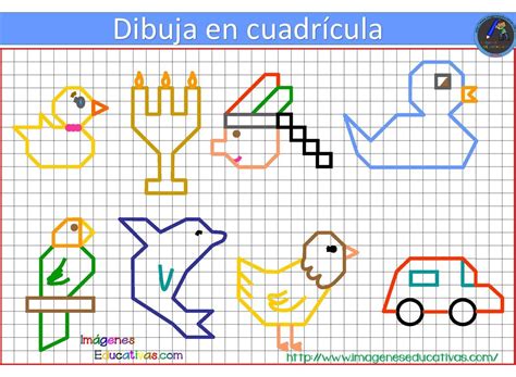 Tres acertijo de lógica para secundaria, te invito a evaluar y analizar el siguiente ejemplo: Dibujos con cuadrícula para niños (4) - Imagenes Educativas