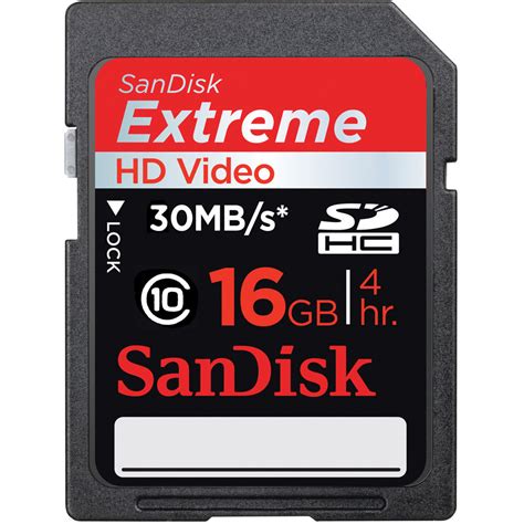 Check spelling or type a new query. SanDisk 16GB SDHC Memory Card Extreme Class 10 SDSDRX3016G B&H