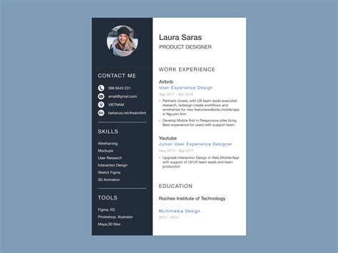 This free resume template is perfect for creating a personal resume. CV Templates Free Download _ Figma by TheSmithGB on Dribbble