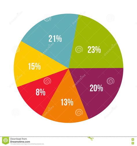 Percentage Diagram Presentation Design Elements Vector Cartoondealer