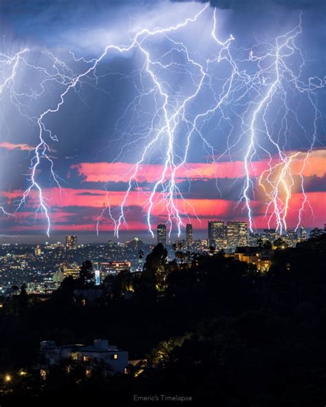 The Story Behind Los Angeless Rare Lightning Storm Photos Petapixel