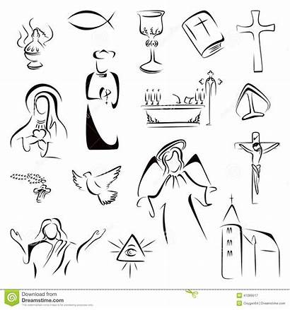 Symbols Catholic Religious Religion Christian Icons Roman