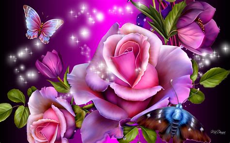 They include photo slideshows as well as 2d and realistic 3d animations of flowers. Roses Screensaver Wallpaper (45+ images)