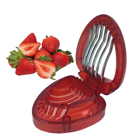 Kitchen Fruit Gadget Tools Strawberry Slicer Cutter Strawberry Corer In