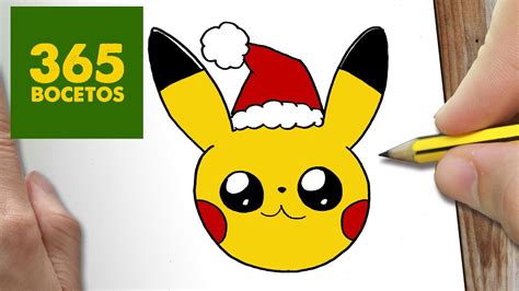 Como Dibujar Pikachu Emoticonos Whatsapp Kawaii Paso A Paso Dibujos