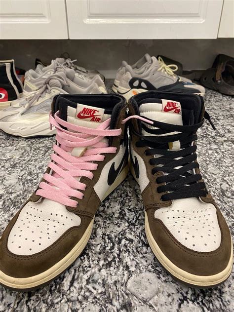 Travis Scott Jordan 1 Pink Laces Price Travis Scott X Air Jordan 1