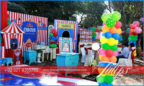 Circus christening party planning ideas supplies baby blessing idea. Circus Themed Birthday Party Ideas, Supplies and Planner ...