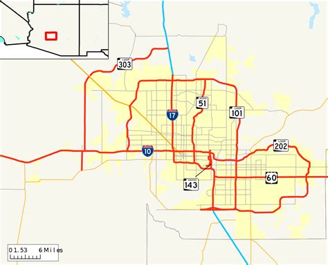 Roads And Freeways In Metropolitan Phoenix Wikipedia