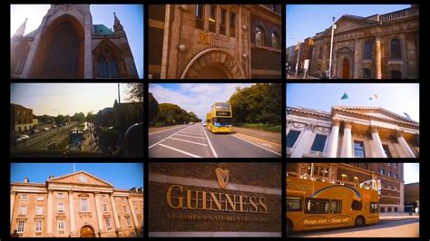 Luxury Hop On Hop Off Dublin City Sightseeing Tour With Cityscape Youtube