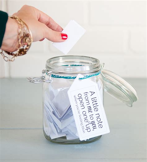 You can get a mason jar and fill it up with small chocolate candy pieces. Gift for College Kids - The Chic Site