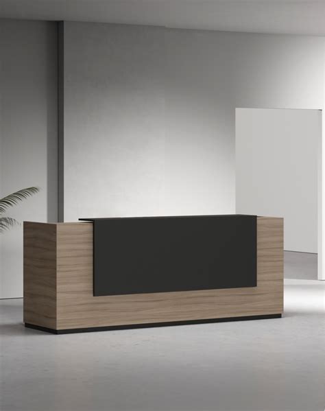 Venido Wooden Contemporary Reception Desk Workspace Office Furnit