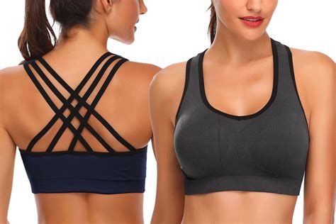 Amazon Shoppers Love Bhriwrpys Padded Strappy Sports Bras