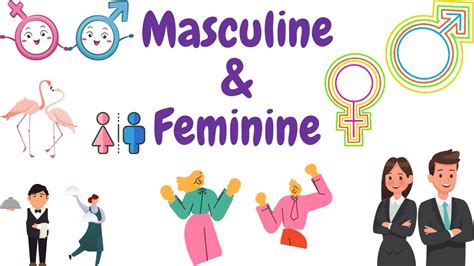 Masculine And Feminine Learn Genders On English With Pictures He