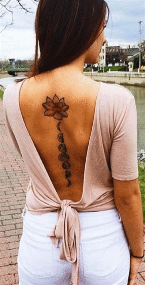 Back tattoo ideas for women. 50+ Inspirational Spine Tattoo Ideas for Women with ...