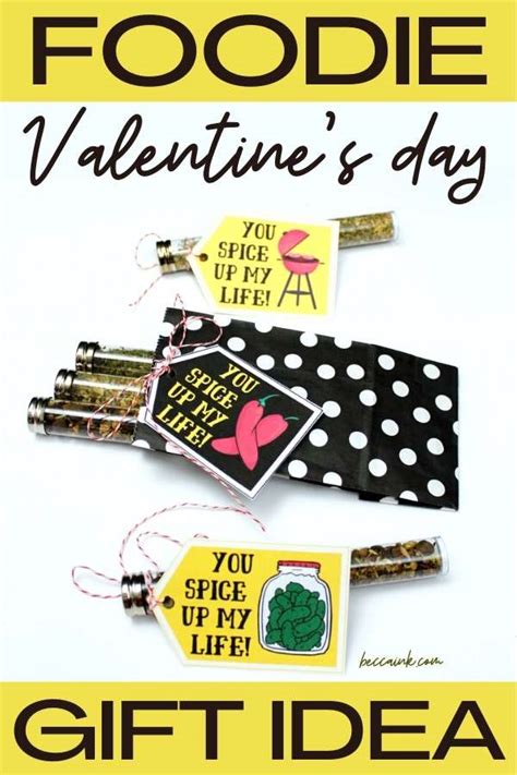 Diy Foodie Ts For Him For Valentines Day With Free Printables
