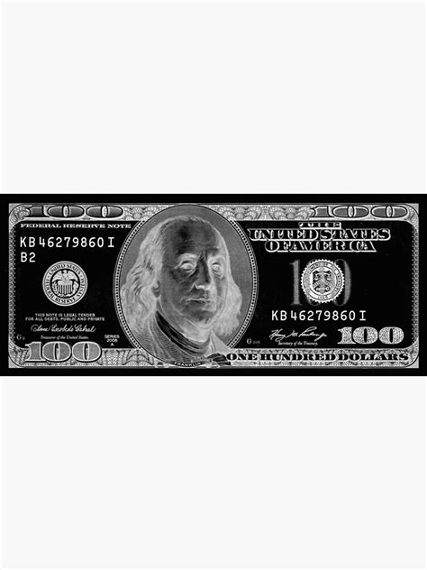 All About The Benjamins 100 Dollar Bill Art Poster For Sale By
