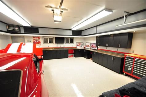 Modern Elegant Garage Interior Design With Organizers Ideas On The Wall