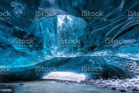 Inside An Ice Cave In Vatnajokull Iceland The Ice Is Thousands Of Years