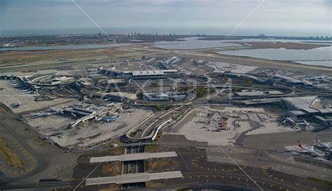 John F Kennedy International Airport New York City In Autumn Aerial