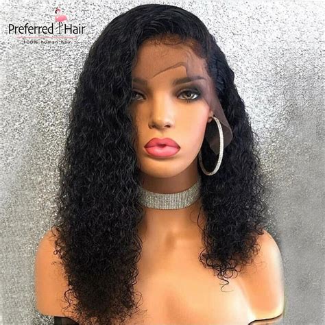 Preferred Brazilian Remy Curly 13x6 Lace Front Wig With Baby Hair 360
