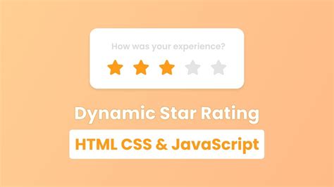 How To Create Star Rating In HTML CSS JavaScript YouTube