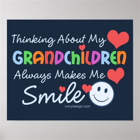 I Love My Grandchildren Poster Au