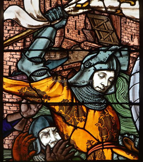 Joan Of Arc Stained Glass Window Orleans Cathedral Orleans Loiret