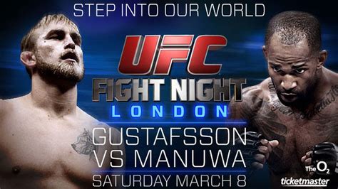 Latest Ufc Fight Night 37 Fight Card And Rumors For Gustafsson Vs Manuwa On March 8 In London
