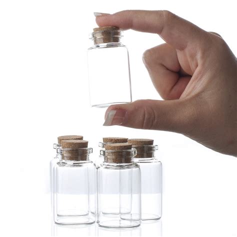 Miniature Corked Glass Bottles Jars Lids And Pumps Primitive Decor