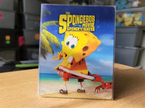 The Spongebob Movie Sponge Out Of Water Blu Ray Dvd Steelbook No