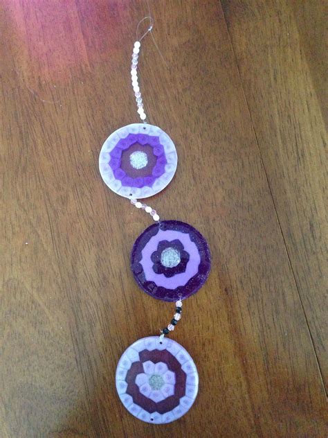 Suncatcher Made From Melted Beads Melted Beads Diy Accessories