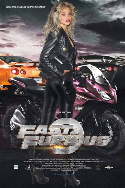 Movies in the fast and furious series typically have budgets of more than $ 200 million and are designed to appeal to international audiences. Fast and Furious 9 Movie Poster with Rose Bertram by ...
