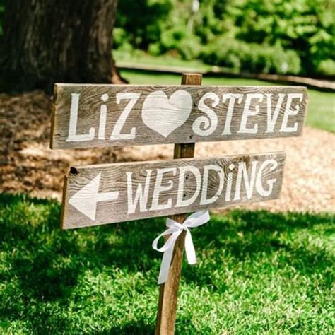 Rustic Wedding Signs Romantic Outdoor Weddings Large Font Hand Painted