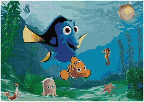 Finding Nemo Cross Stitch Pattern PDF Download Finding Etsy