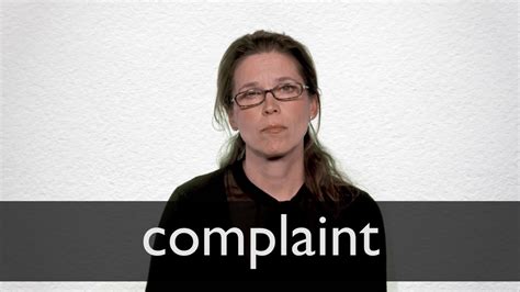 How To Pronounce Complaint In British English Youtube