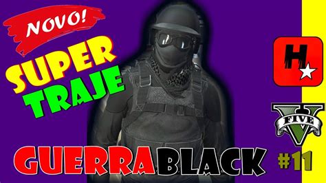 GTA V ONLINE TRAJE DE GUERRA 11 MODDED SEM MOD MENU BLACK V 1