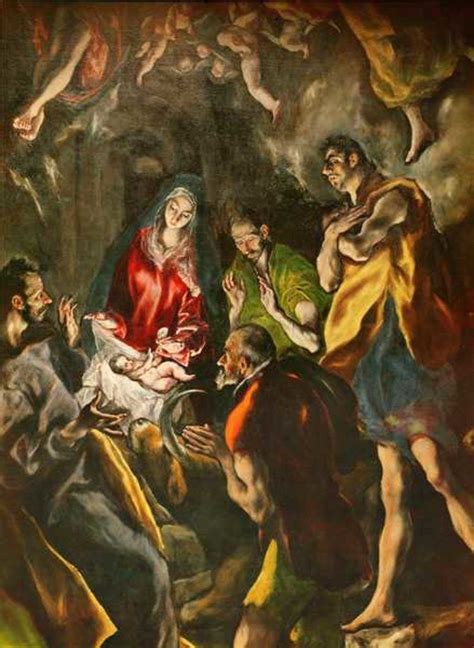 The Adoration Of The Shepherds El Greco Tarjetas Artísticas