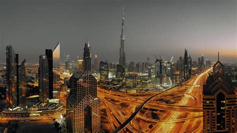 Dubai Skyline Wallpaper Backiee