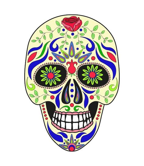 Premium Vector Vector Illustration Of Mexican Skull