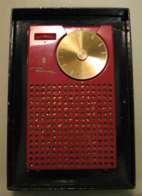 A Nice Red Regency Tr 1 Transistor Radio Made In The 1950s In The