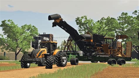 Trailer For Sugar Cane Harvester V1000 Fs 19 Farming Simulator