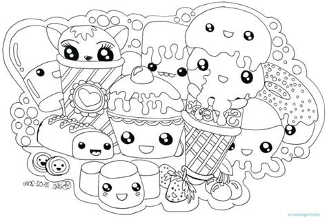 Dessin Kawaii A Imprimer Nourriture Cool Images Coloriage Licorne