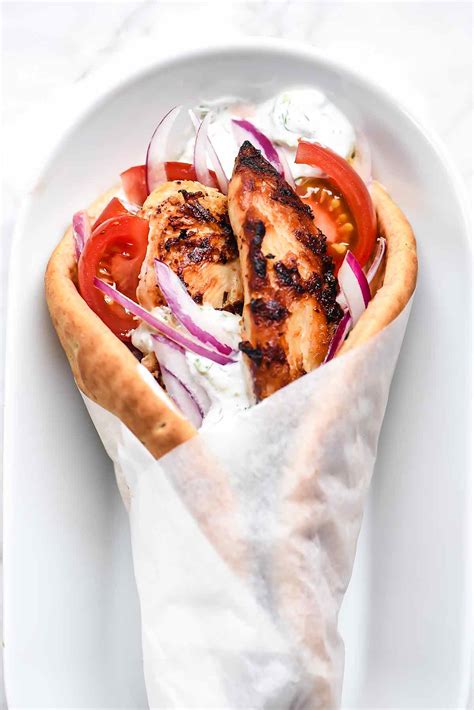 Easy Chicken Gyro Recipe With Tzatziki Sauce