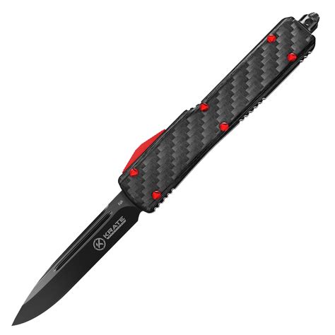 Krate Tactical Carbon Fiber Otf Knife Microtech Automatic Knives At