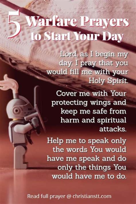 5 Powerful Spiritual Warfare Prayers To Start Your Day Spiritual