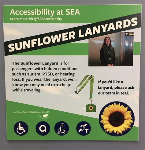 The Sunflower Lanyard At The Airport Rseattle