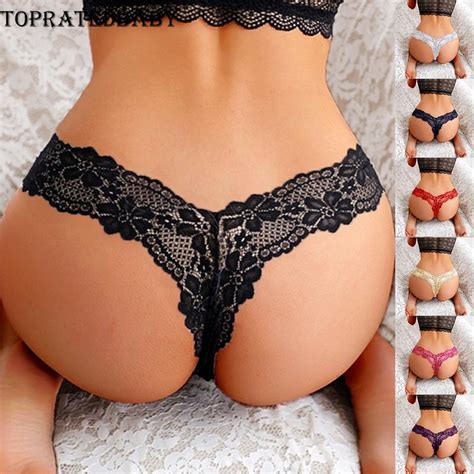 Tangas Sexy De Encaje Para Mujer Ropa Interior Lencer A Sin Costuras Cintura Baja Para Mujeres