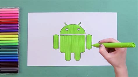 How To Draw Android Logo Easy Drawings Dibujos Faciles Dessins