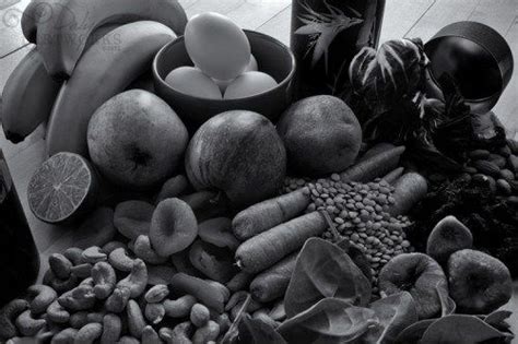 Kitchen Still Life Image Healthy Food Picture Black And White Photo