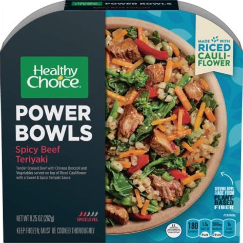 Healthy Choice Power Bowl Spicy Beef Teriyaki And Riced Cauliflower